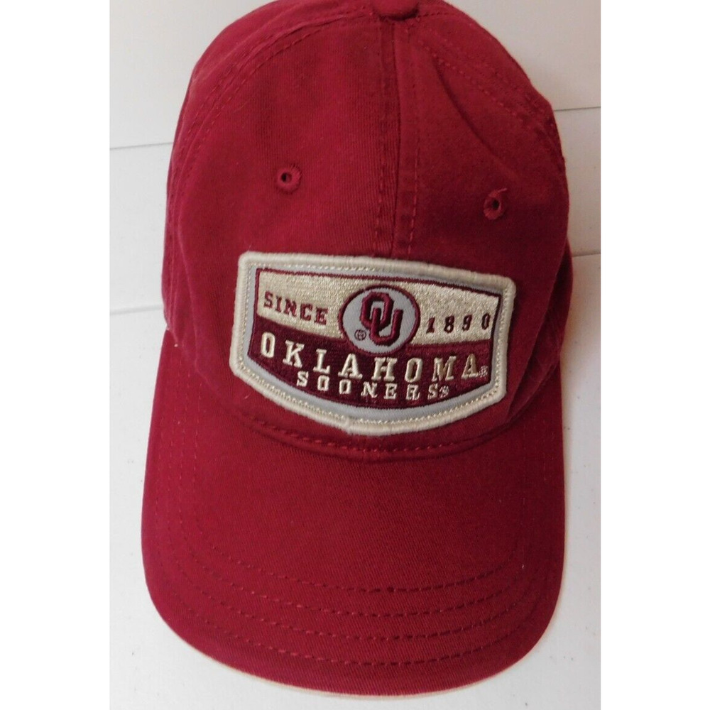 Oklahoma Sooners Hat Cap One Size Crimson Drew Pearson ESPN Game Day Logo